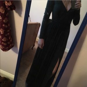 Beautiful long forest green dress